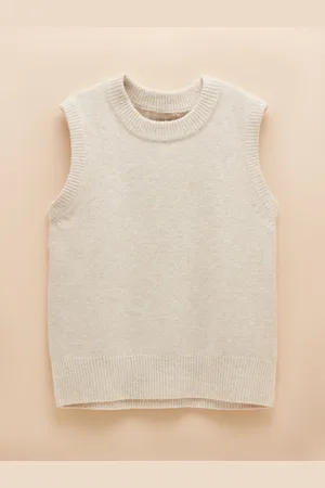Joules Holly Cream Regular Fit Knitted Vest M