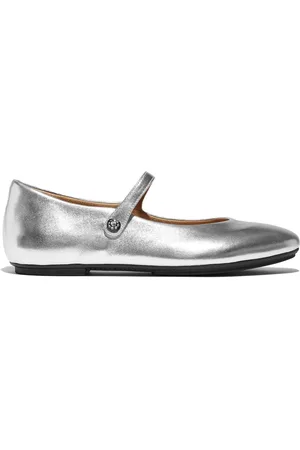FitFlop Mary Jane Delicato Soft Leather Mary Jane Shoes AU 8 (EU 39)