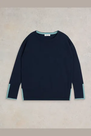 White Stuff Navy Olive Jumper AU 22