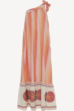 Devotion Twins Delphi One Shoulder 100% Cotton Maxi Dress M