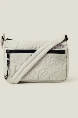 Accessorize Cream Floral Quilted Camera Bag One