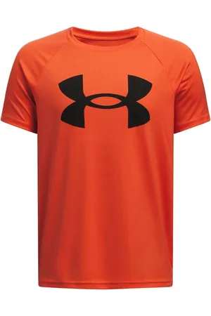 Under Armour Orange Tech Big Logo Short Sleeve T-Shirt 9