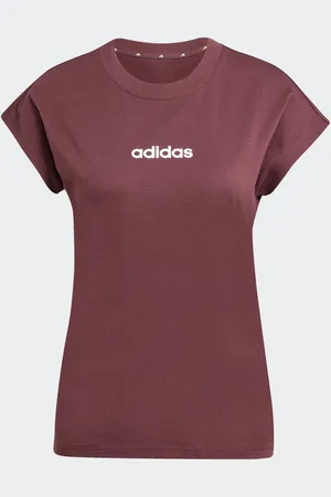 adidas Red Essentials Single Jersey T-Shirt AU 12