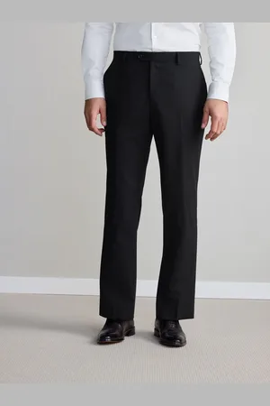 Next Black Regular Fit Signature Nova Fides Wool Trousers 34W x 33L (UK 34 L)