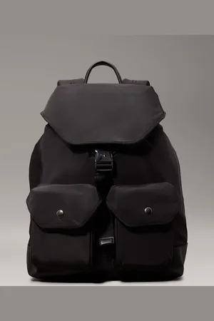 Calvin Klein Black Flap Backpack One