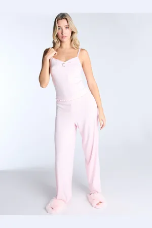 Boux Avenue Rib Mono Heart Cami & Pants Pyjamas Set AU 10