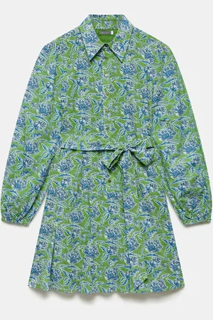 mint&berry Floral Print 100% Cotton Mini Dress M