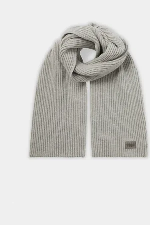 Osprey Grey Ribbed Scarf One