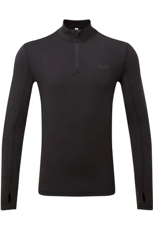 Tog 24 Black Snowdon Thermal Quarter Zip Saga T-Shirt S