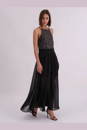 Religion Lucy Maxi Dress With Hand Beaded Bodice And Full Sheer Skirt AU 10