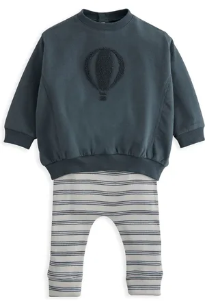 Mamas & Papas Blue Sweatshirt And Leggings Set Up to 1 Month (56cm)