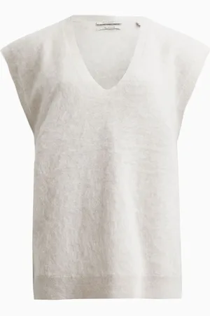 AllSaints AllSaints White Rebel Tank Top L