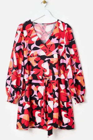 Oliver Bonas Abstract Floral Mini Dress AU 10