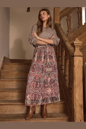 Next Printed Midi Skirt AU 8 R