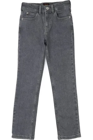 Lee Grey Boys Luke Slim Fit Jeans 14