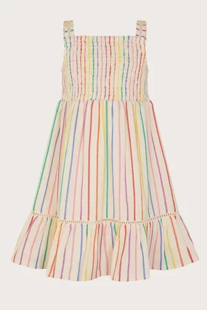 Monsoon Strappy Stripe Smocked Dress 11