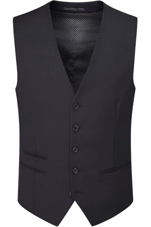 Skopes Dark Navy Blue Madrid Regular Fit Suit Waistcoat 38 R