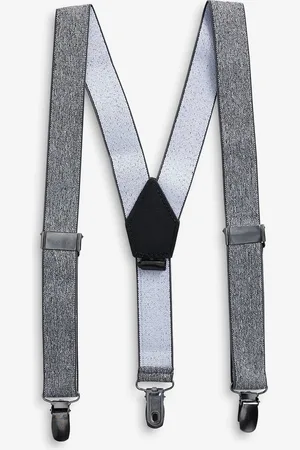 Next Grey Marl Boys Braces S