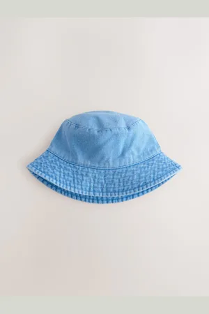 Next Blue 100% Cotton Washed Bucket Hat (3mths-16yrs) 14