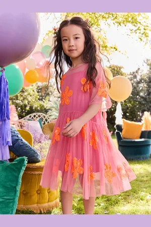 Next Flower Sequin Mesh Party Dress (3-16yrs) 6 Years (116cm)