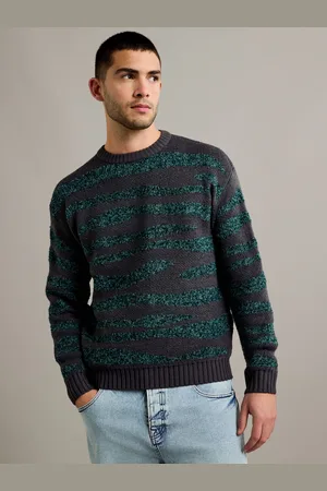 Only & Sons Grey Boucle Textured Crew Knit Jumper XL