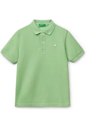 Benetton Boys Pique 100% Cotton Polo Shirt 10