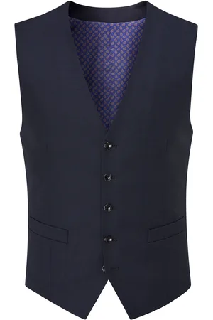 Skopes Blue Farnham Single Breasted Suit Waistcoat 46 R