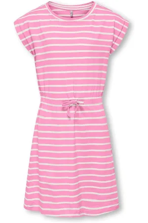 ONLY Short Sleeve Stripe 100% Cotton Jersey Dress 5