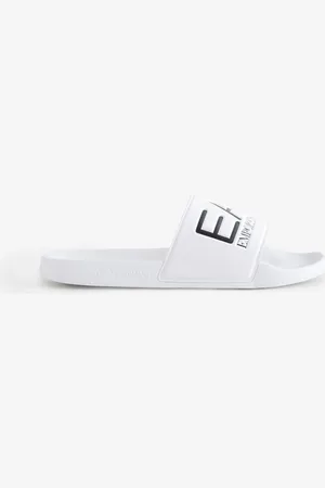 EA7 Emporio Armani Logo White Sliders AU 10 (EU 45)