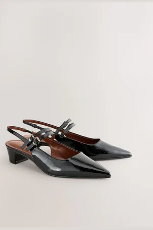 Next Forever Comfort Point Toe Double Mary Jane Low Block Heels AU 8.5 (EU 40)