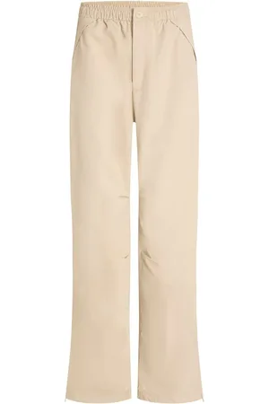 Calvin Klein White Crinkle Parachute Trousers XS