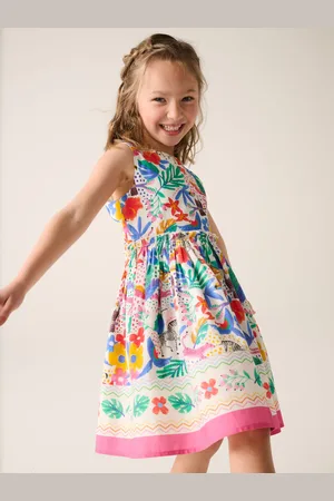 Little Bird Colourful Rainbow Woven Dress 9298cm