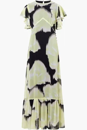 French Connection Natalie Emina Chiffon Maxi Dress AU 8