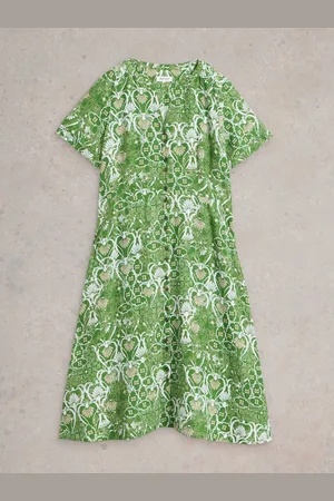 White Stuff Iris 100% Linen Dress AU 20