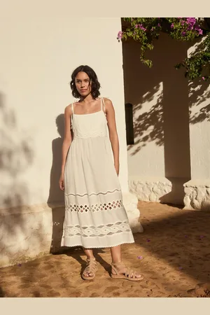 Next Textured 100% Cotton Bandeau Midi Dress AU 16 Tall