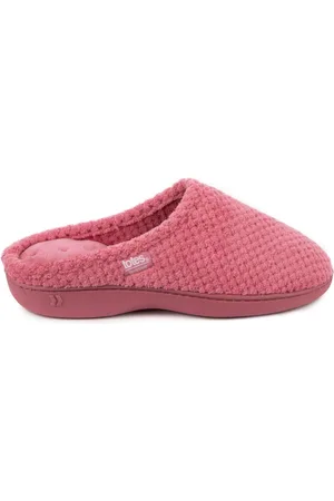 Totes Pink Isotoner Ladies Popcorn Mule Slippers eu39uk6