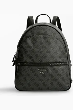 Guess Monogram Logo Detail Black Backpack One