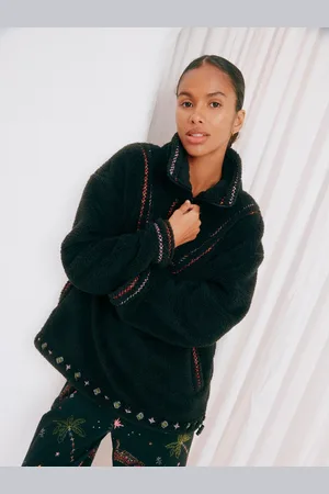 Never Fully Dressed Black Borg Cosy 1/4 Zip Jumper AU 16