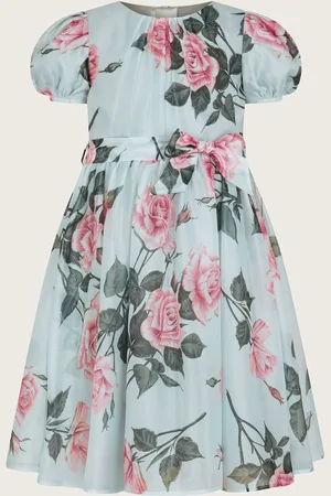 Monsoon Rosaline Flower Print Organza Dress 10 Years (140cm)