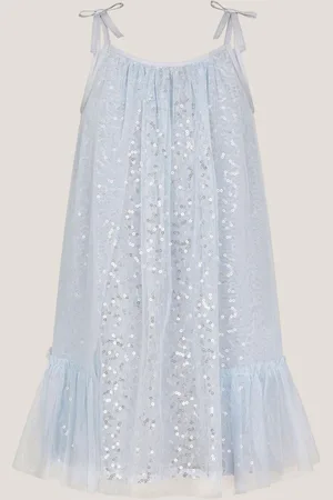 Monsoon Rosalee Sequin Tulle Swing Dress 110116cm