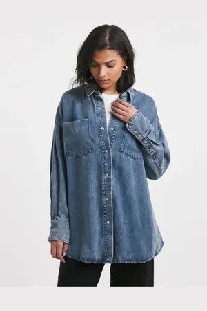 Simply Be Deep Cuff Denim Shirt AU 18