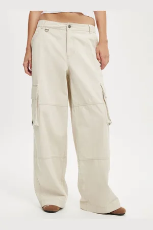 Cotton On Natural Benny Cargo 100% Cotton Trousers AU 12