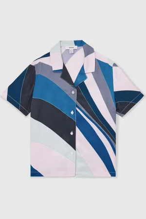 Reiss Tommi 4-9 yrs Printed Cuban Collar Shirt 6