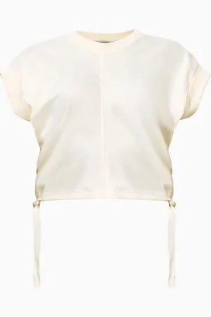 AllSaints AllSaints White Mira Satin T-Shirt M