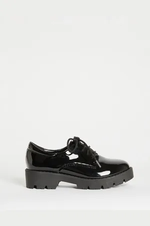 Lipsy London Clean Lace Up Chunky Brogue School Shoe AU 13 (EU 32)