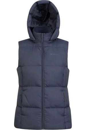 Mountain Warehouse Blue Astral II Womens Water-Resistant Padded Gilet AU 14