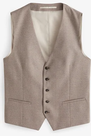 Skopes Natural Jodrell Marl Tweed Tailored Fit Suit Waistcoat 42 R