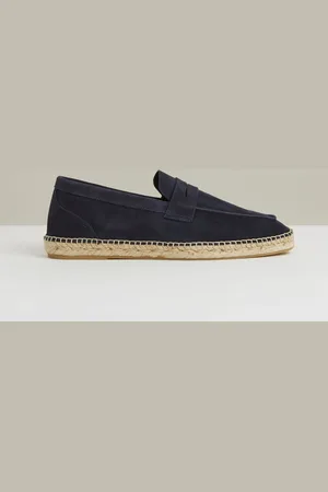 Reiss Cannes Suede Penny-Strap Espadrilles AU 10 (EU 44)
