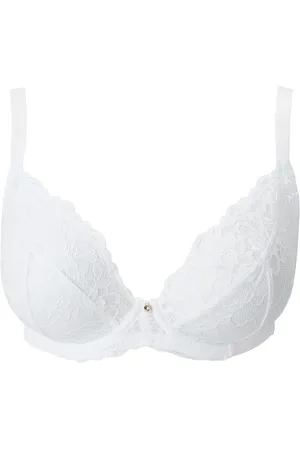 Ann Summers White DD+ Non Pad Plunge Sexy Lace Underwired Bra 40 G