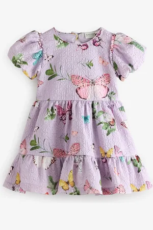Ted Baker Textured Floral Print Puff Sleeve Dress 4